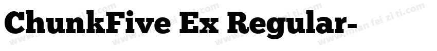 ChunkFive Ex Regular字体转换